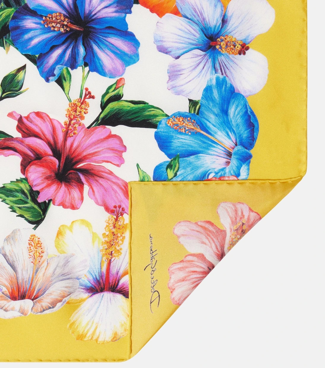 Dolce&Gabbana - Floral silk twill scarf