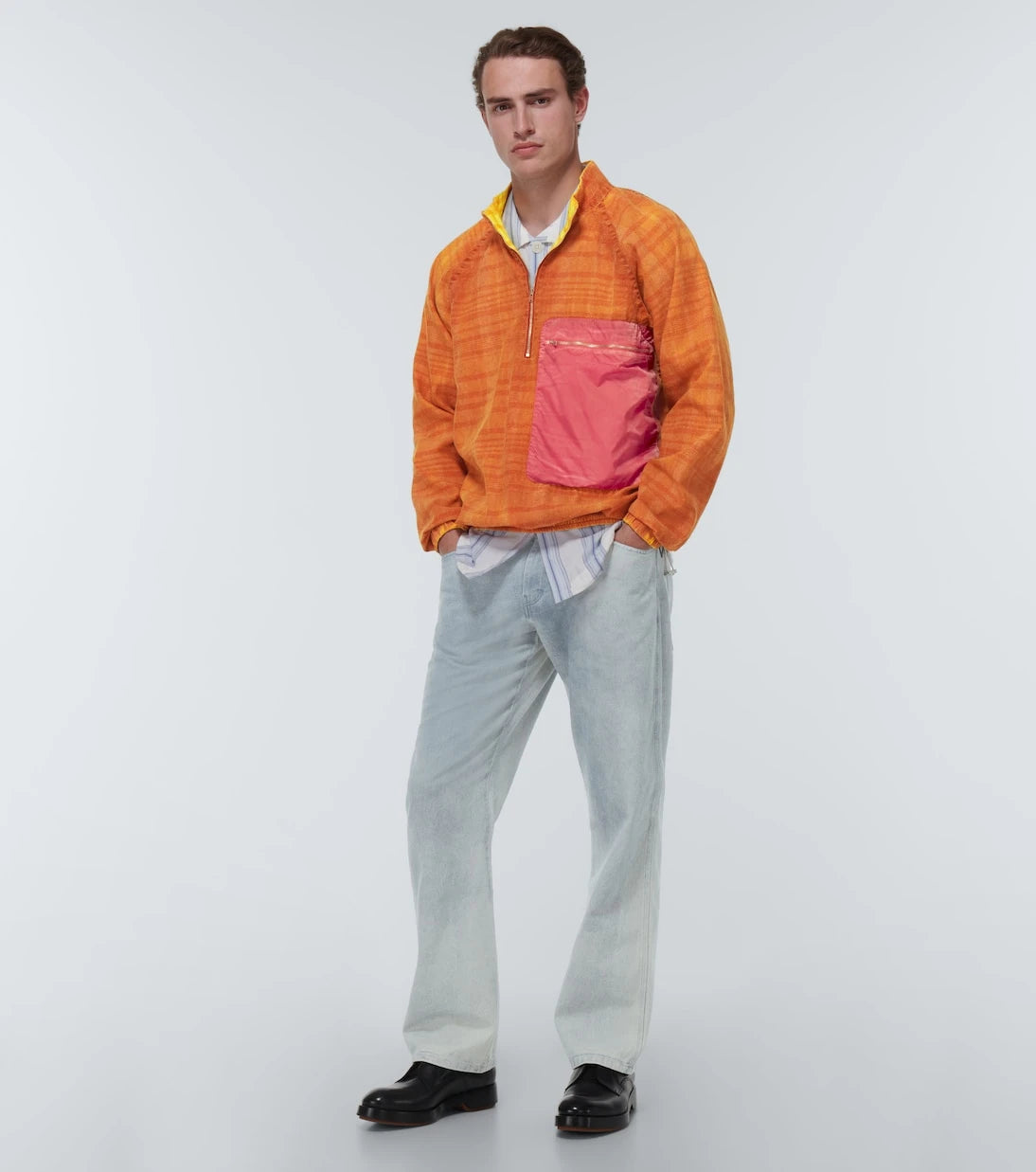 Ranra - Graenmo linen-blend half-zip sweater