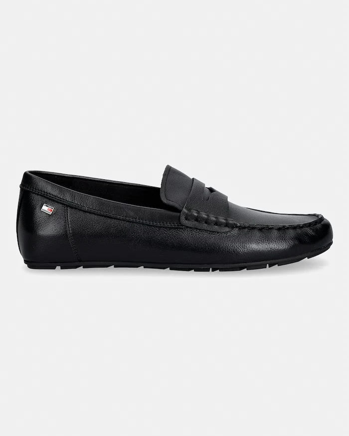 Tommy Hilfiger Kadın Deri Mokasen FLAG LEATHER DRIVER LOAFER