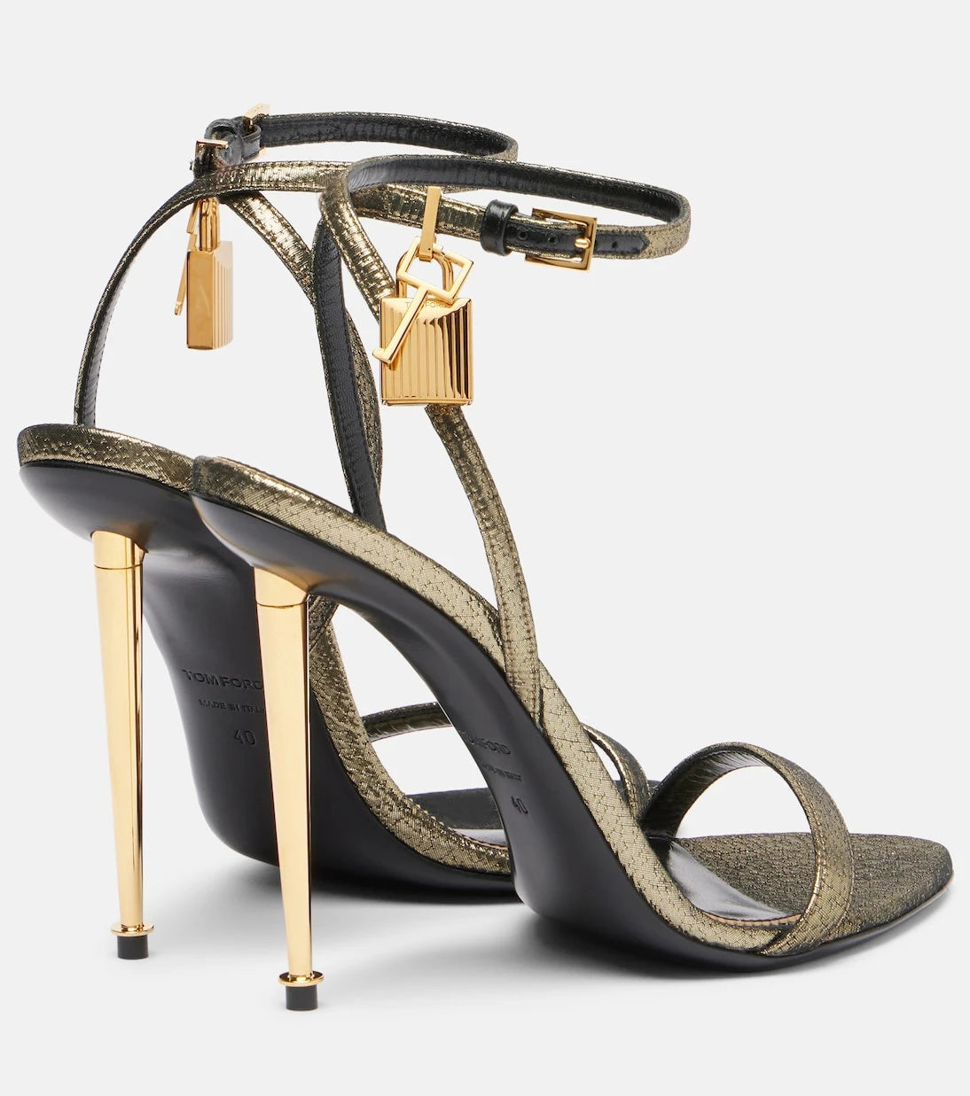 Tom Ford - Padlock 105 metallic sandals