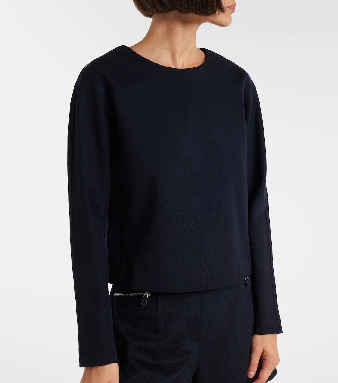 Max Mara - Girello wool and cotton-blend top