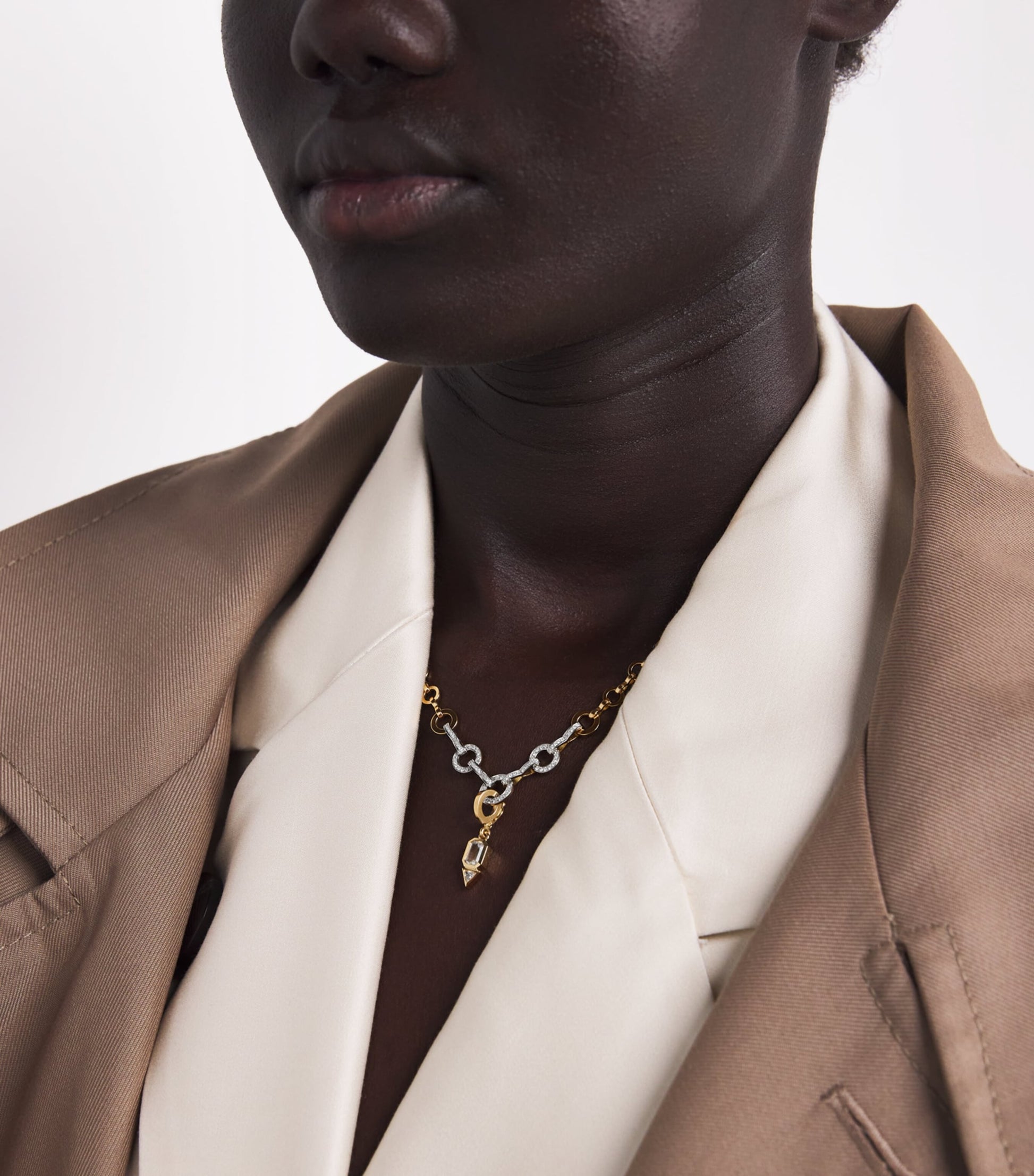 Yellow Gold, Moonstone and Diamond June Charm