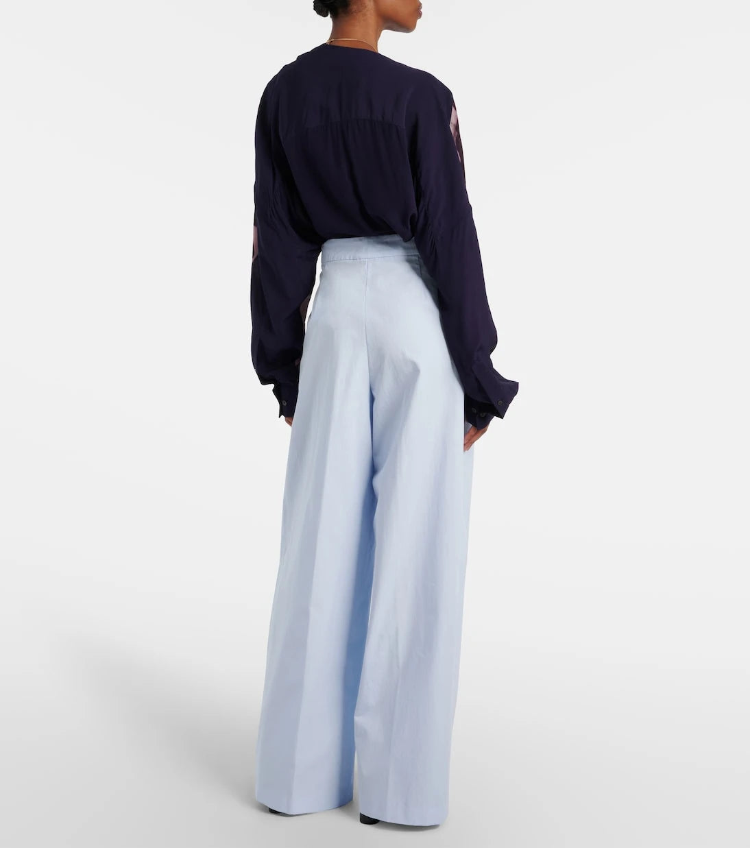 Dries Van Noten - Cotton wide-leg pants