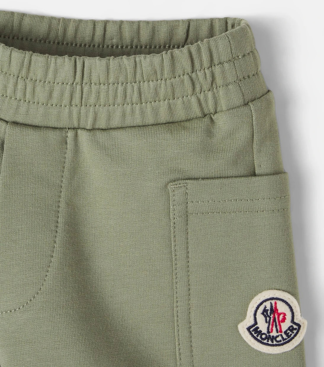 Moncler Enfant - شورت أطفال قطني مخلوط بشعار الماركة