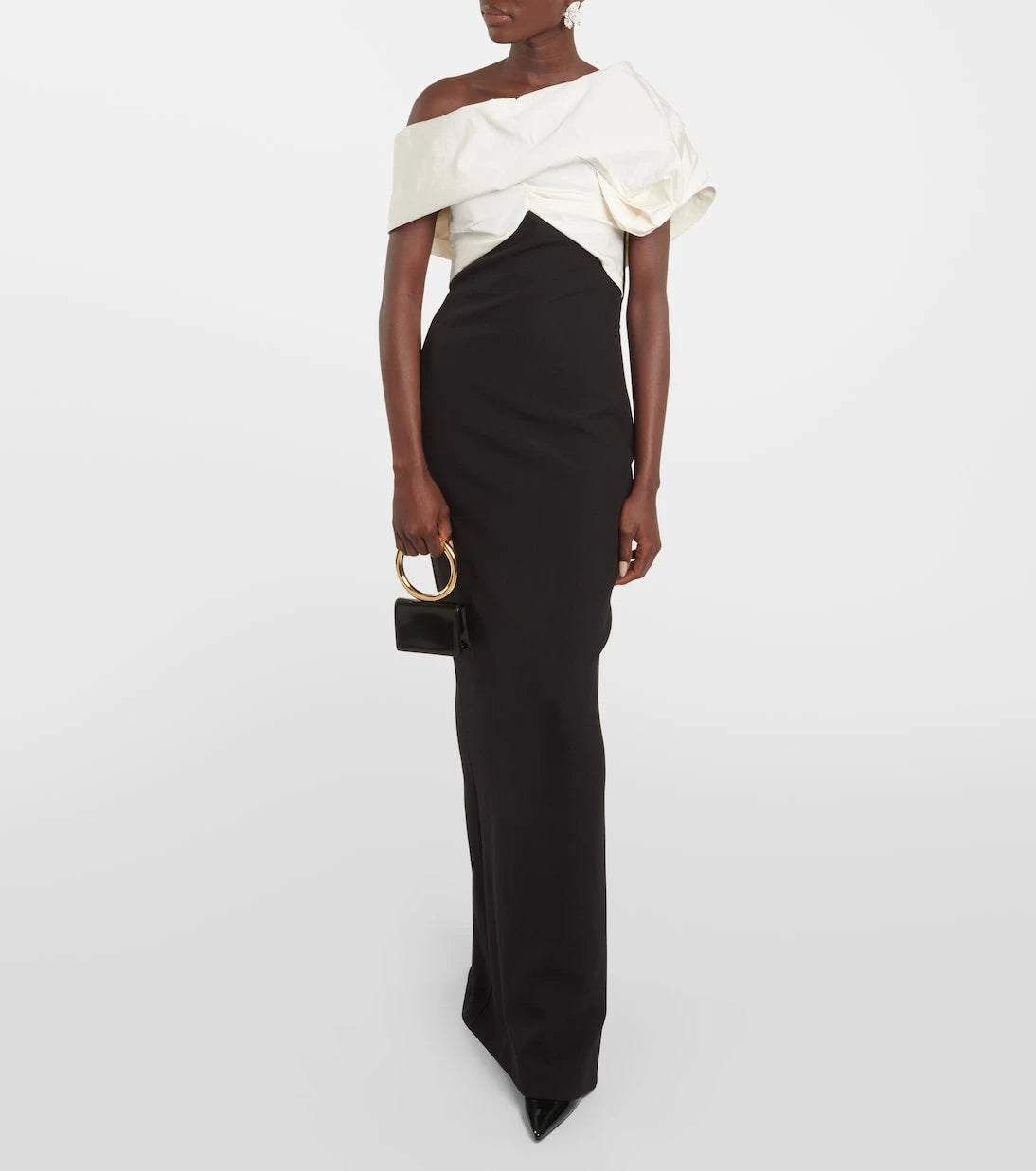 Safiyaa - Lerena Vista crêpe and faille maxi gown