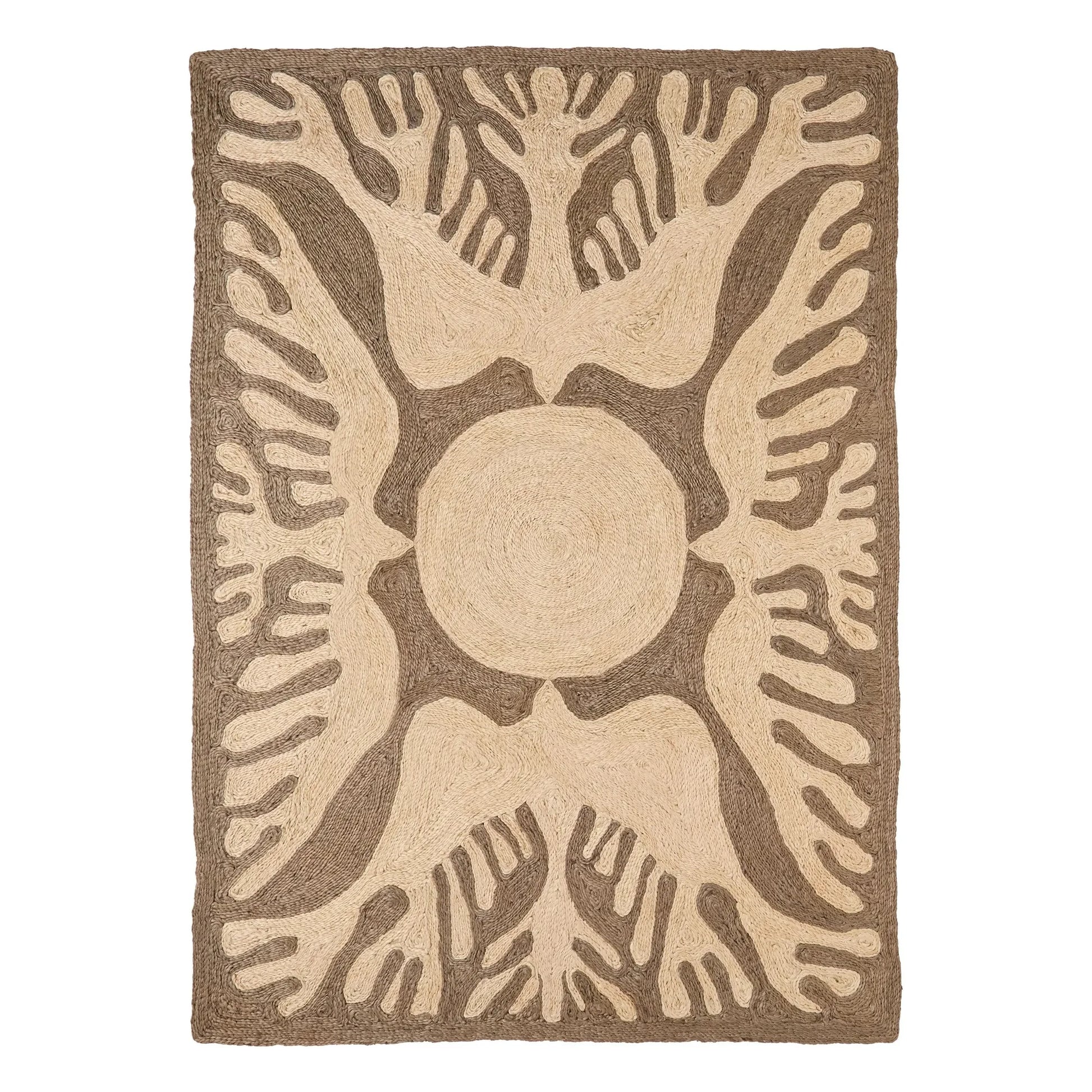 Nanimarquina - Sunbirds jute rug, Lucia Eames | Carbon