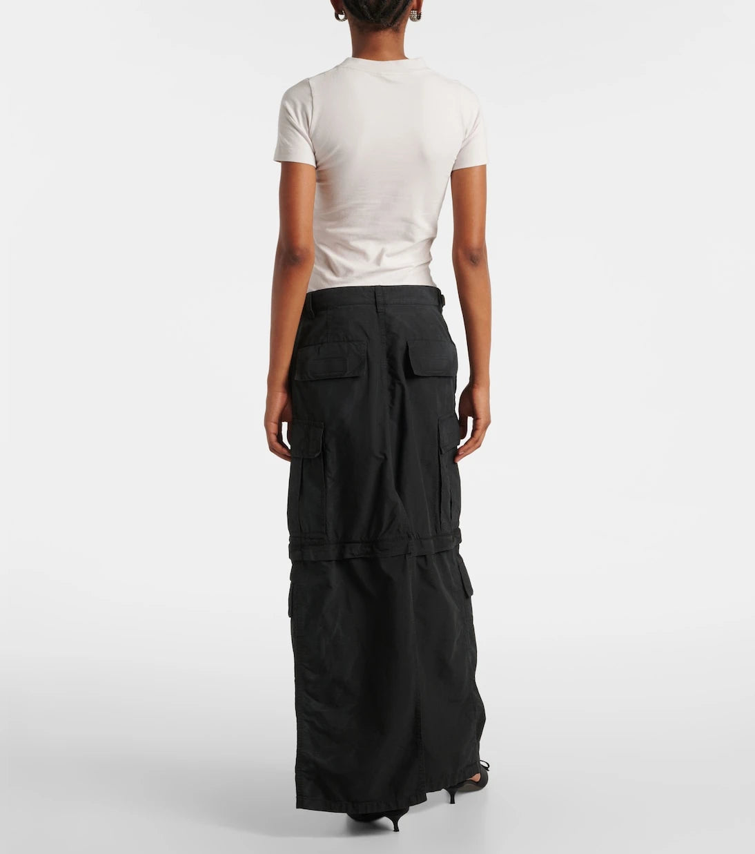 Balenciaga - Cotton-blend ripstop cargo skirt