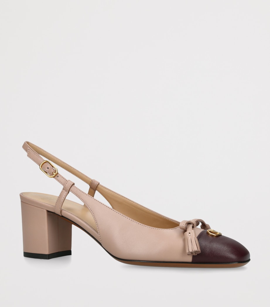Valentino Garavani Leather Valet du Roi Slingback Pumps 60