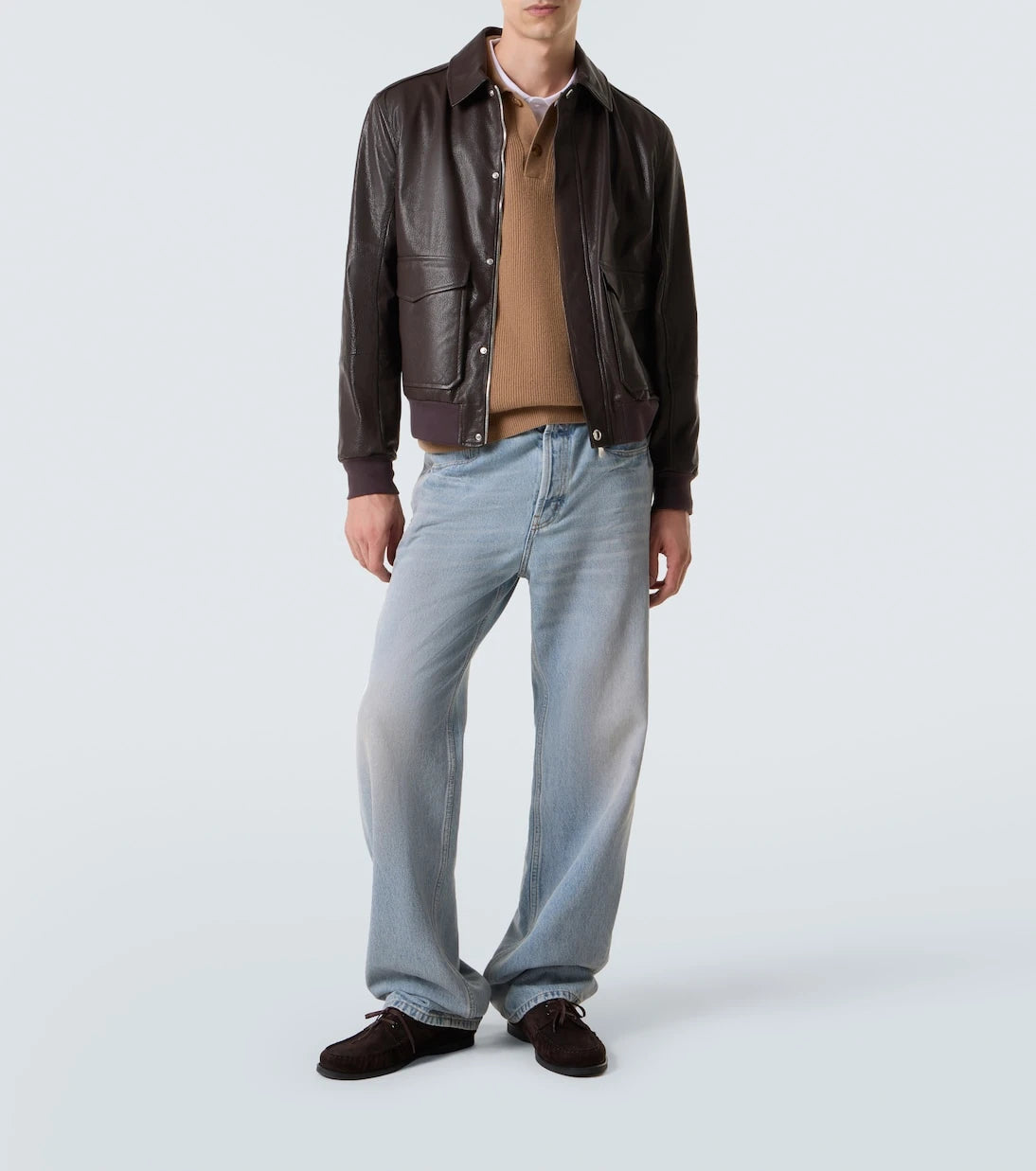 Lardini - Wool and cashmere polo sweater
