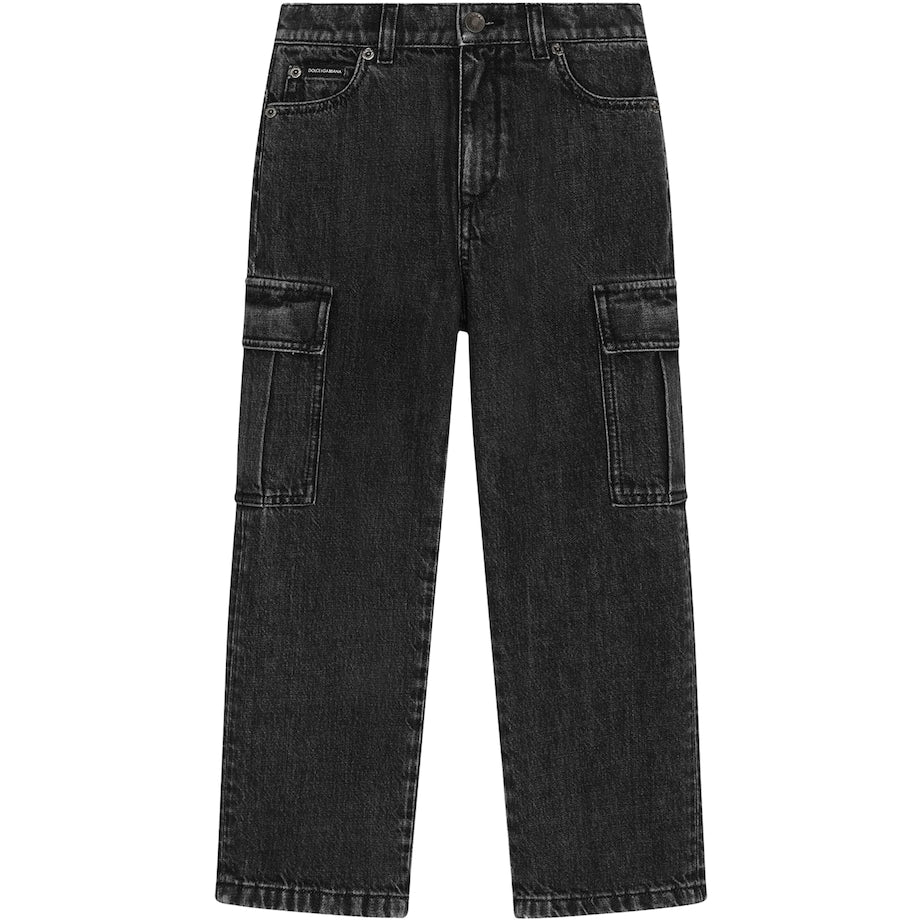 Dolce & Gabbana Kids Straight Cargo Jeans (8-12+)