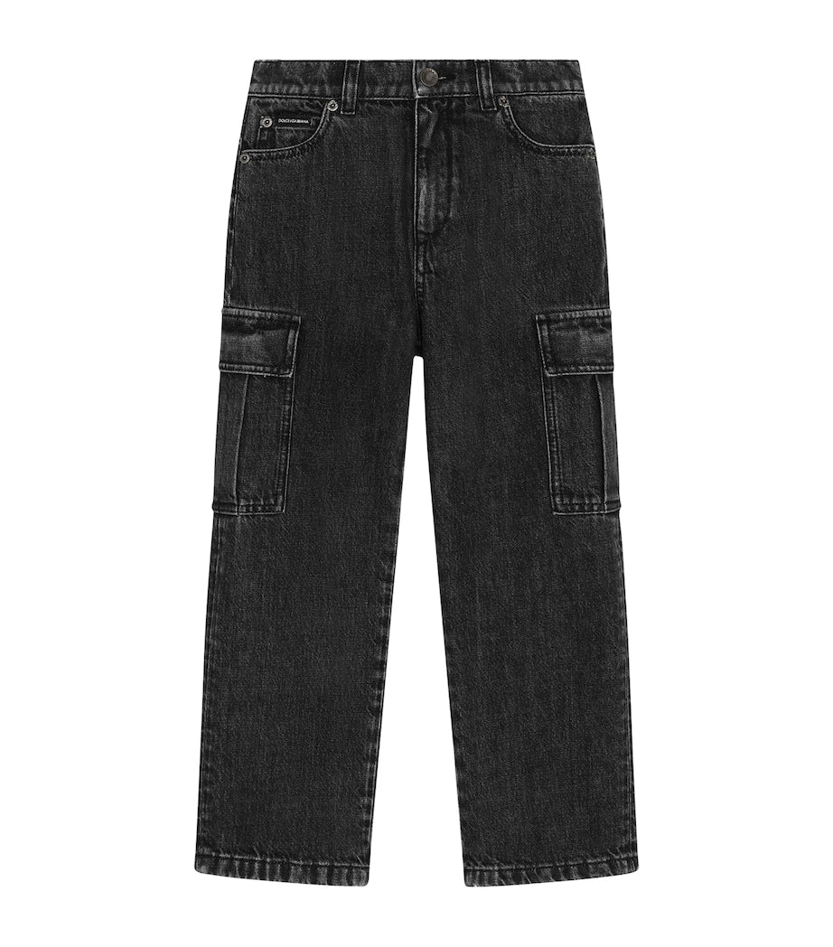 Dolce & Gabbana Kids Straight Cargo Jeans (8-12+)