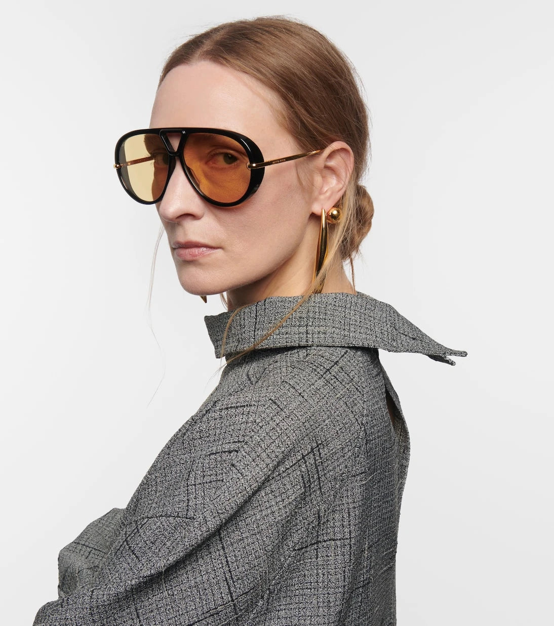 Bottega Veneta - نظارات أفياتور دروب الشمسية