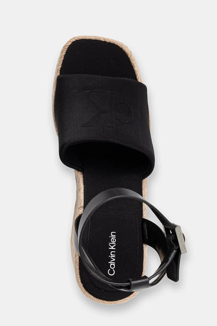 Calvin Klein Eğik Platformlu Sandalet Ayakkabı WEDGE ESPAD 70 NEOPR MG