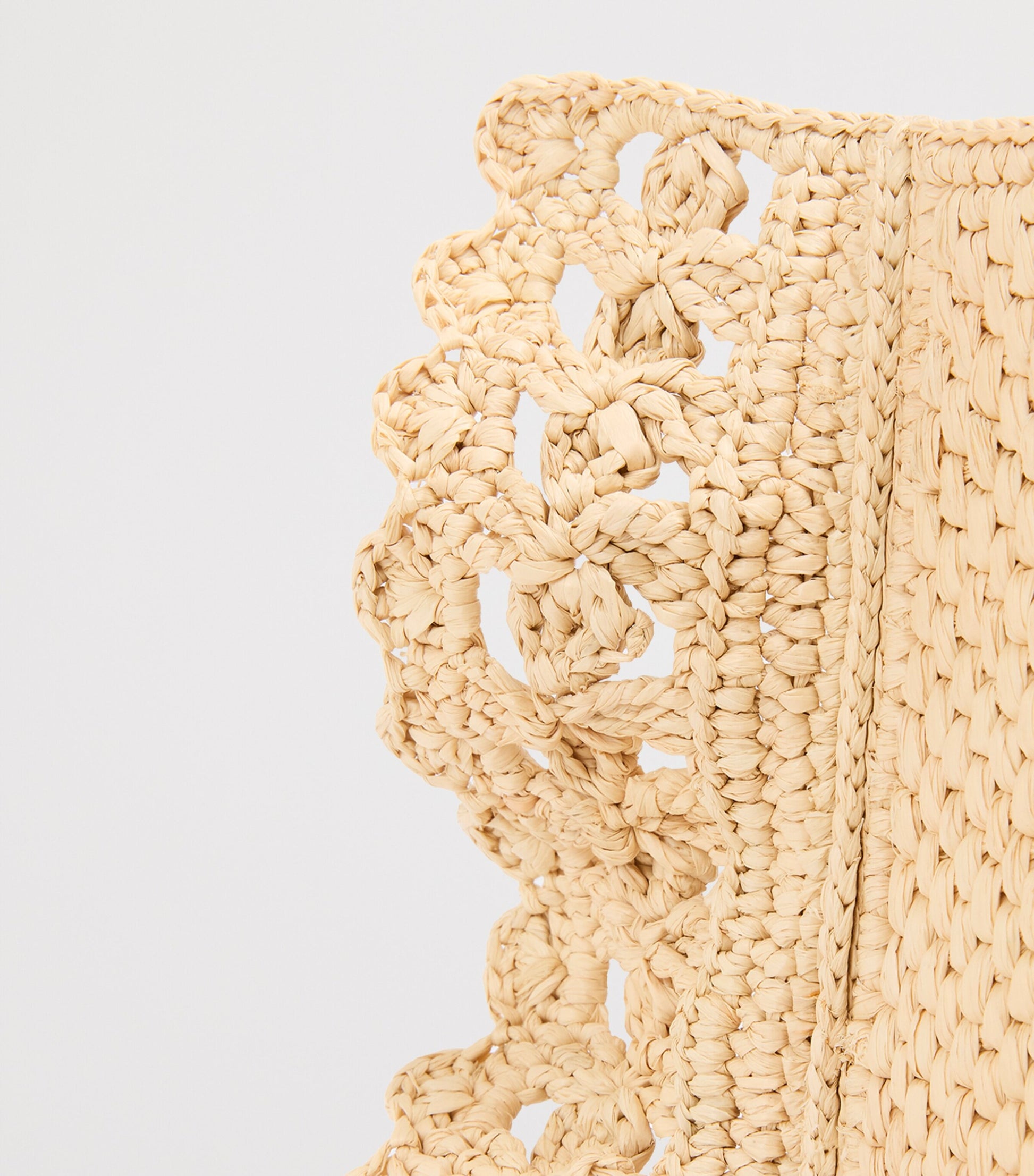 LOEWE Beige x Paula's Ibiza Raffia Font Tote Bag