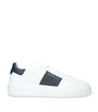 Leather H-Stripes Sneakers WHITE/NAVY