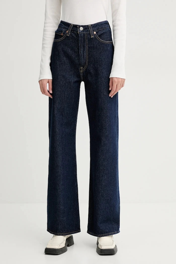 Levi's дънки wide leg дамски RIBCAGE WIDE LEG