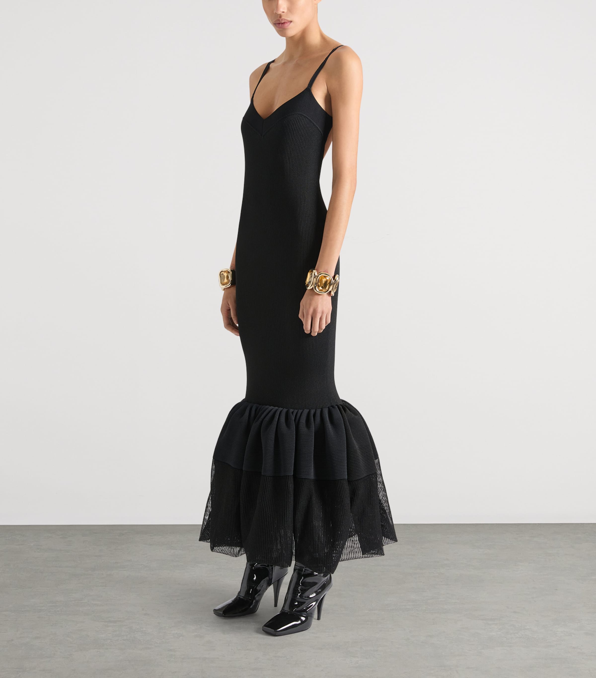 Givenchy Black Knit Maxi Dress