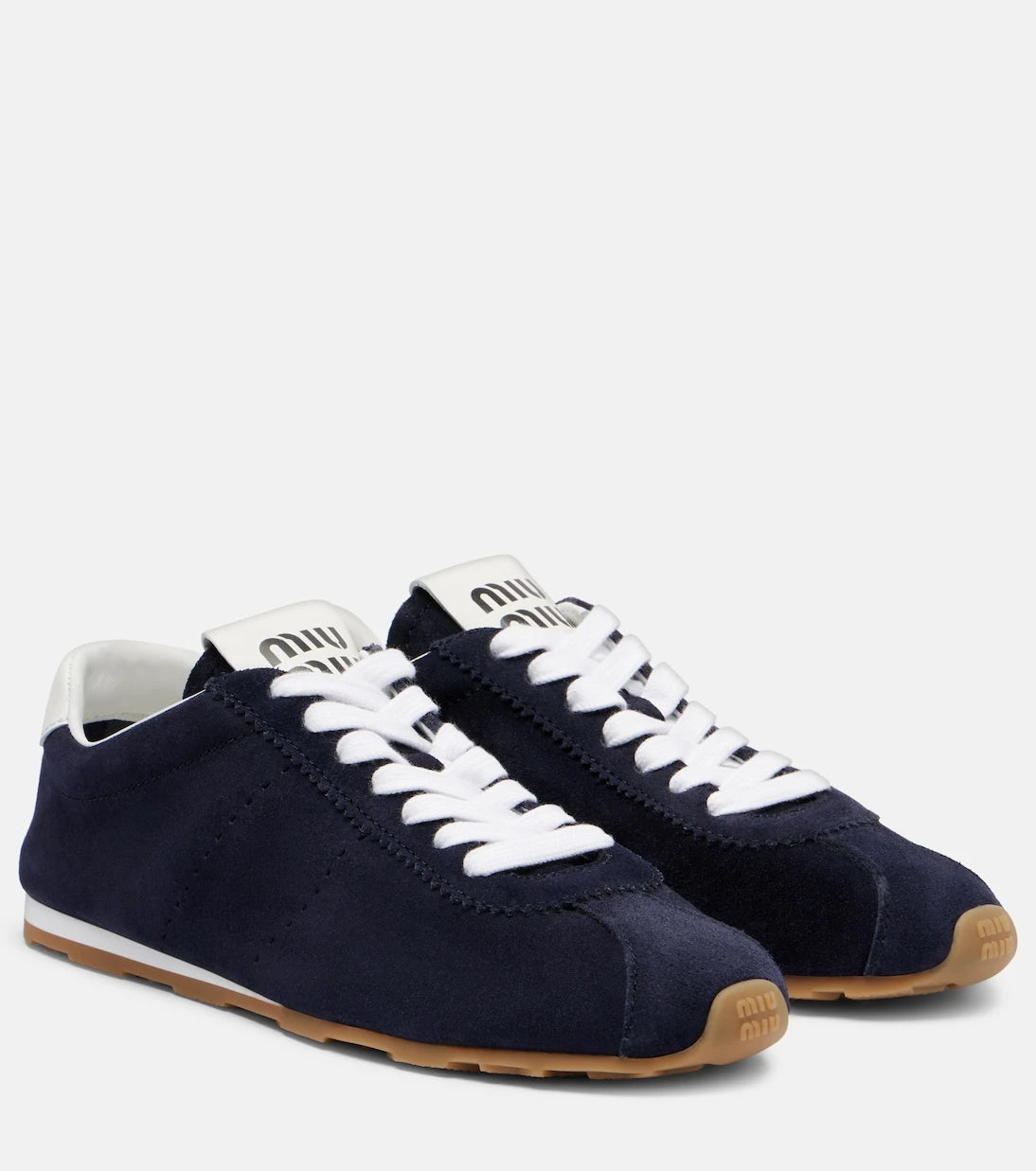 Miu Miu - Plume suede sneakers