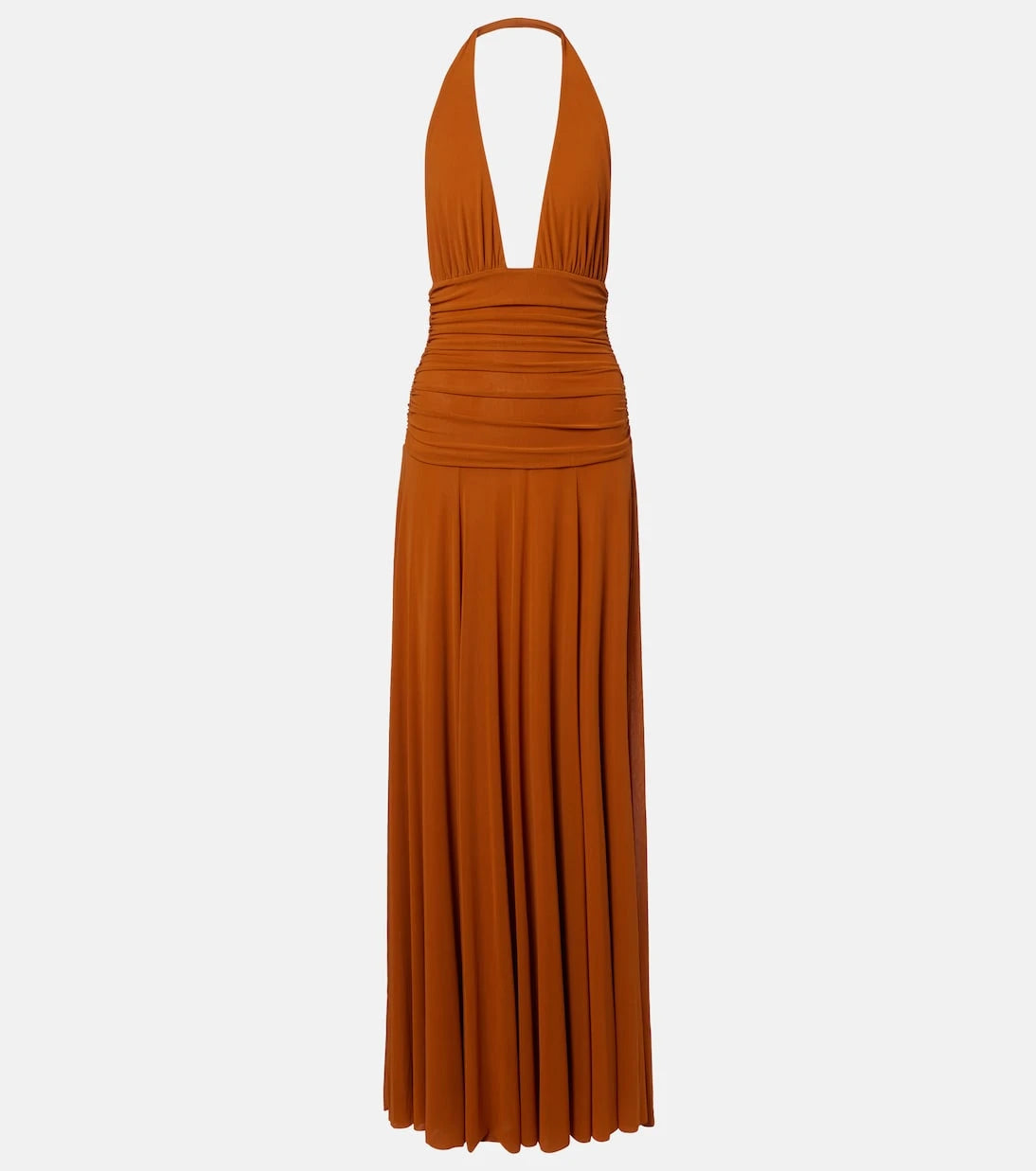 Staud - Alessandra halterneck mesh maxi dress