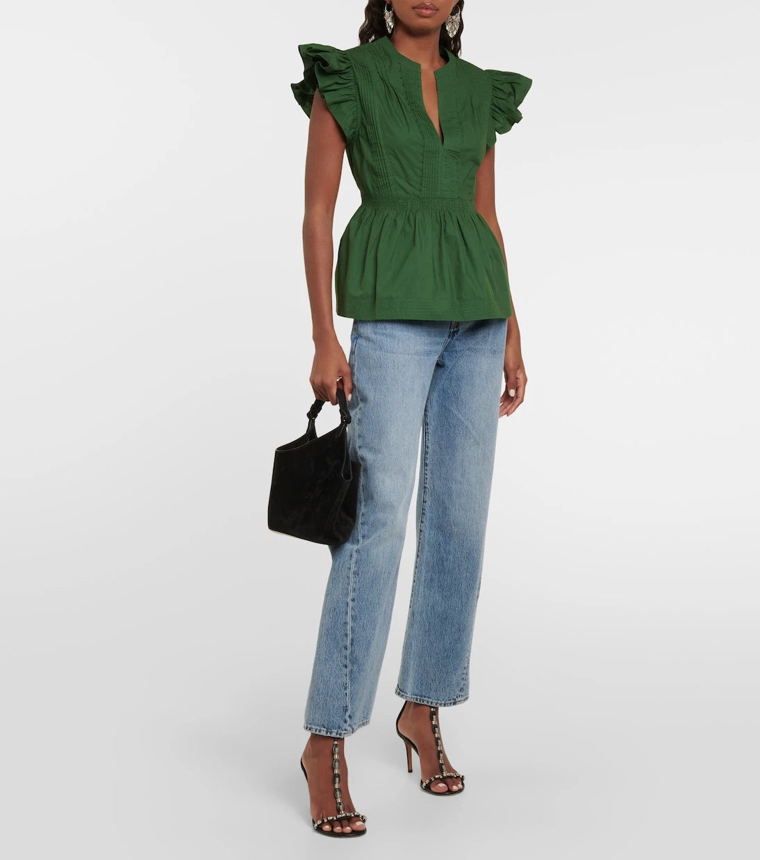Ulla Johnson - Luise cotton poplin top