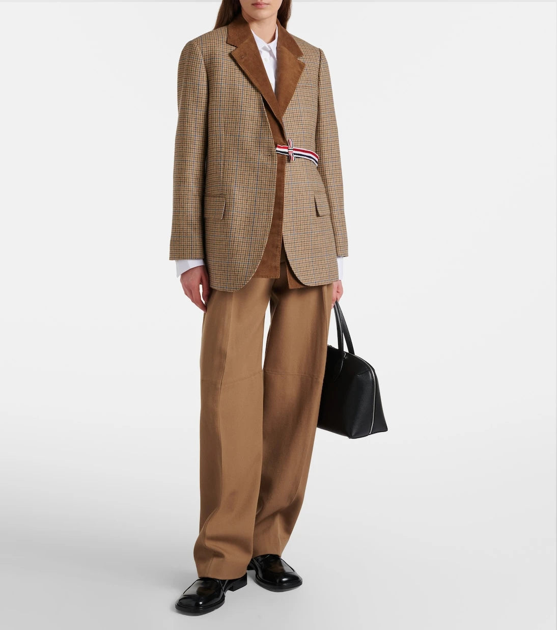 Thom Browne - Gunclub ekose yün blazer