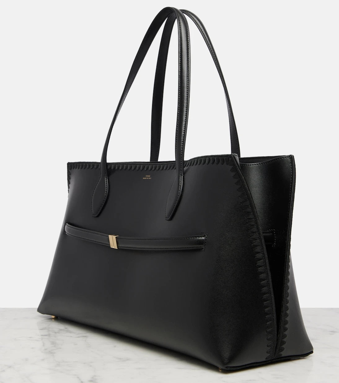 Toteme - Lounge embroidered leather tote bag