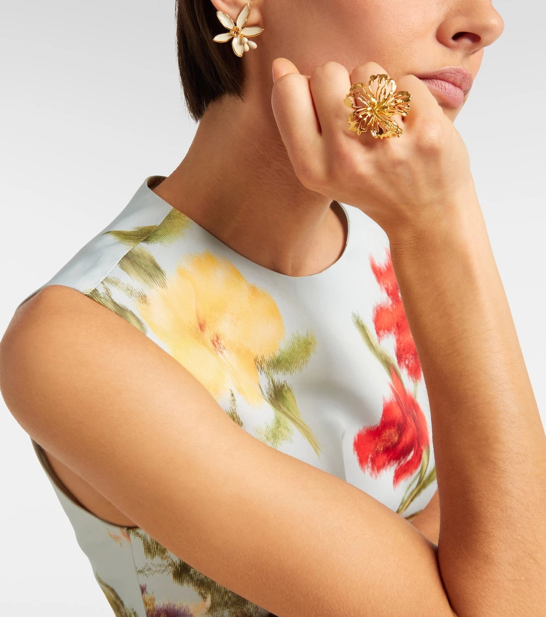 Oscar de la Renta - Hibiscus Flower ring