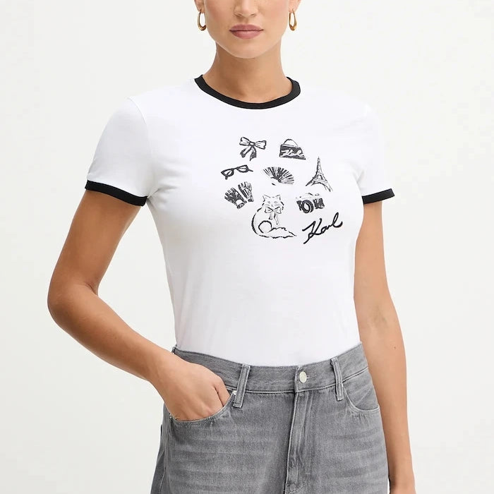 Памучна тениска Karl Lagerfeld