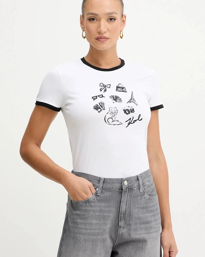 Памучна тениска Karl Lagerfeld