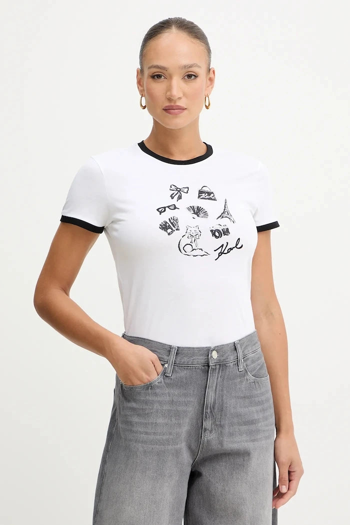 Памучна тениска Karl Lagerfeld