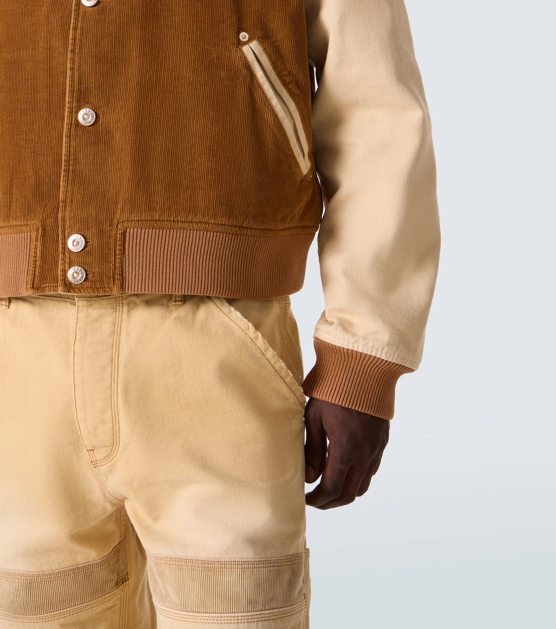Wales Bonner - Homecoming cotton corduroy varsity jacket