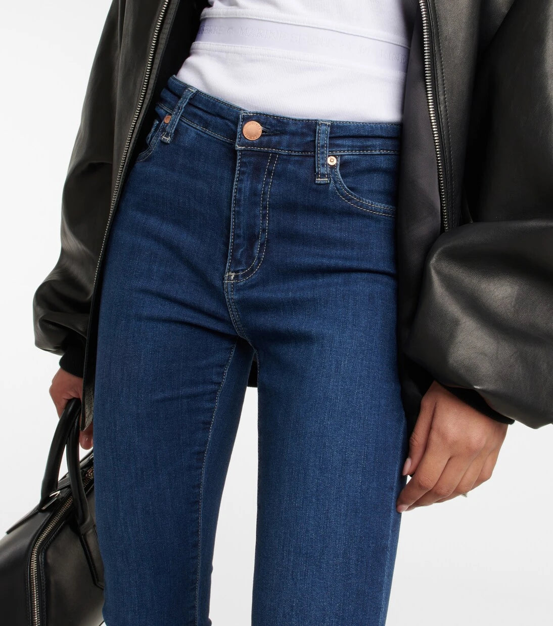 AG Jeans - Mari high-rise slim jeans