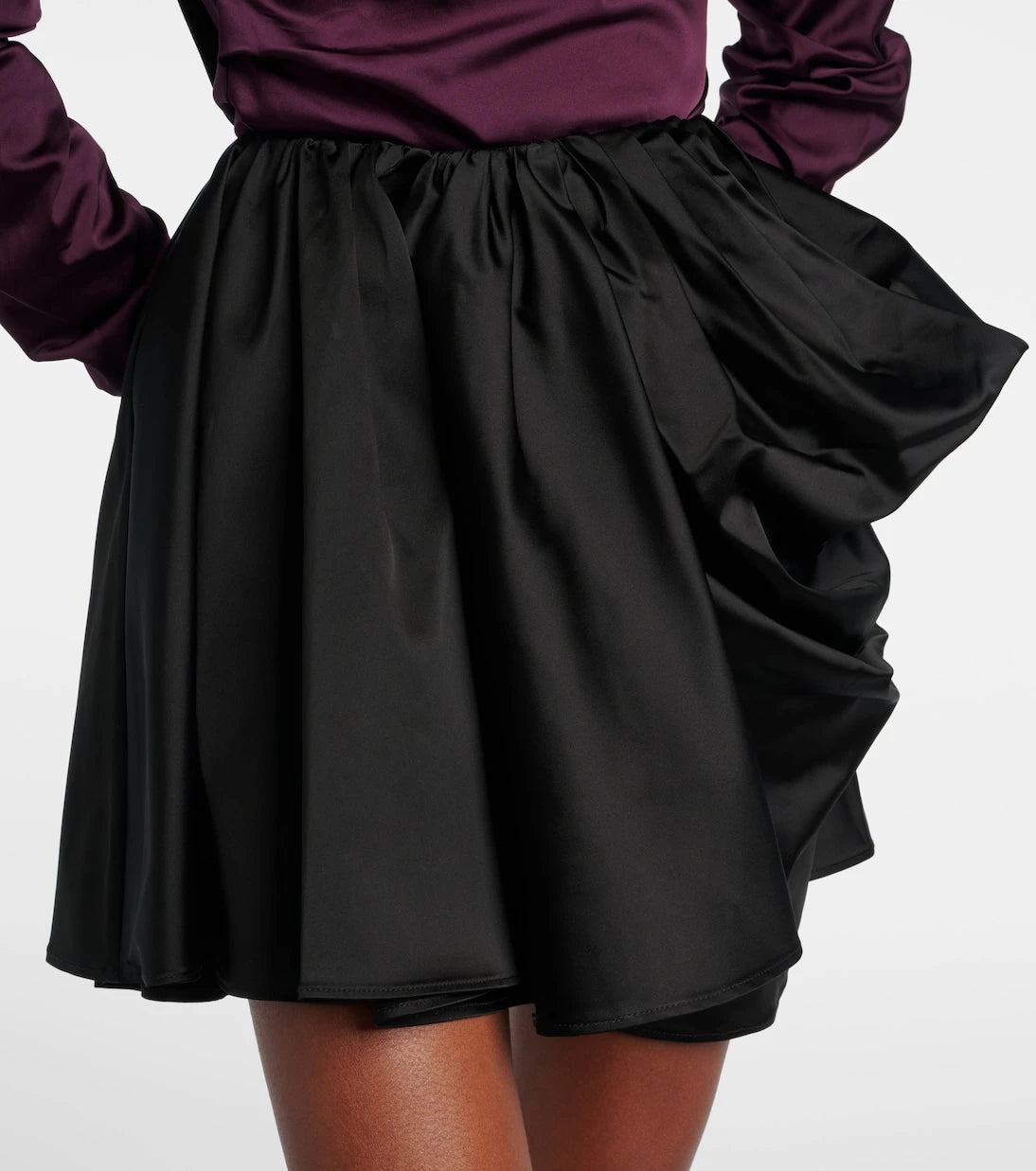 Ganni - Draped miniskirt