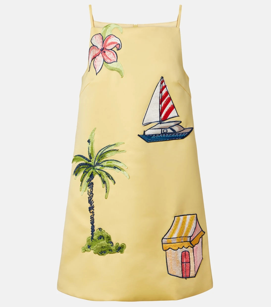 Leo Lin - Leia beaded patch-appliqué minidress