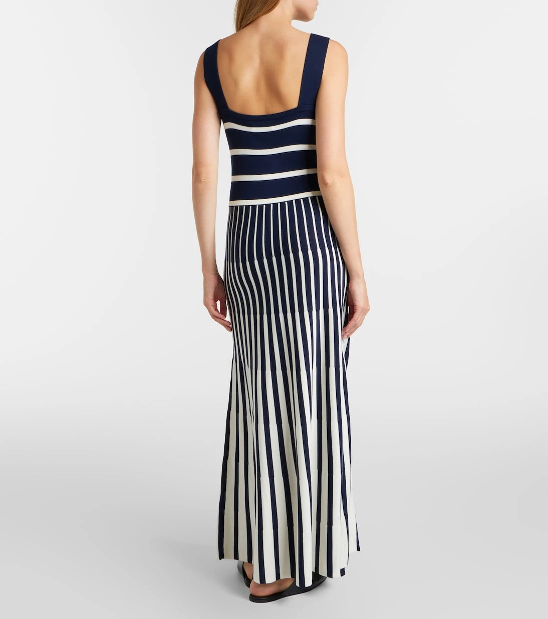 Velvet - Aveline striped knitted maxi dress