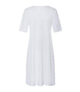 Short-Sleeve Cotton Silk Nightdress WHITE