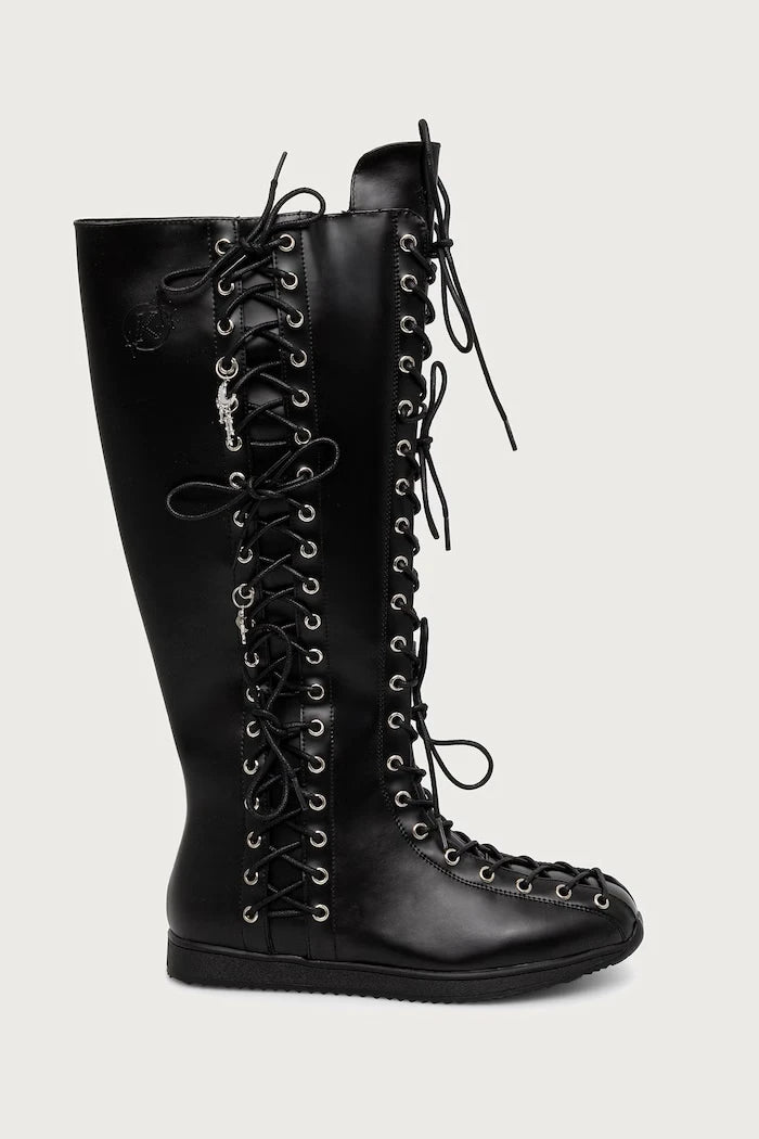 Koi Footwear Numinous Lace Up Charm Uzun Botlar