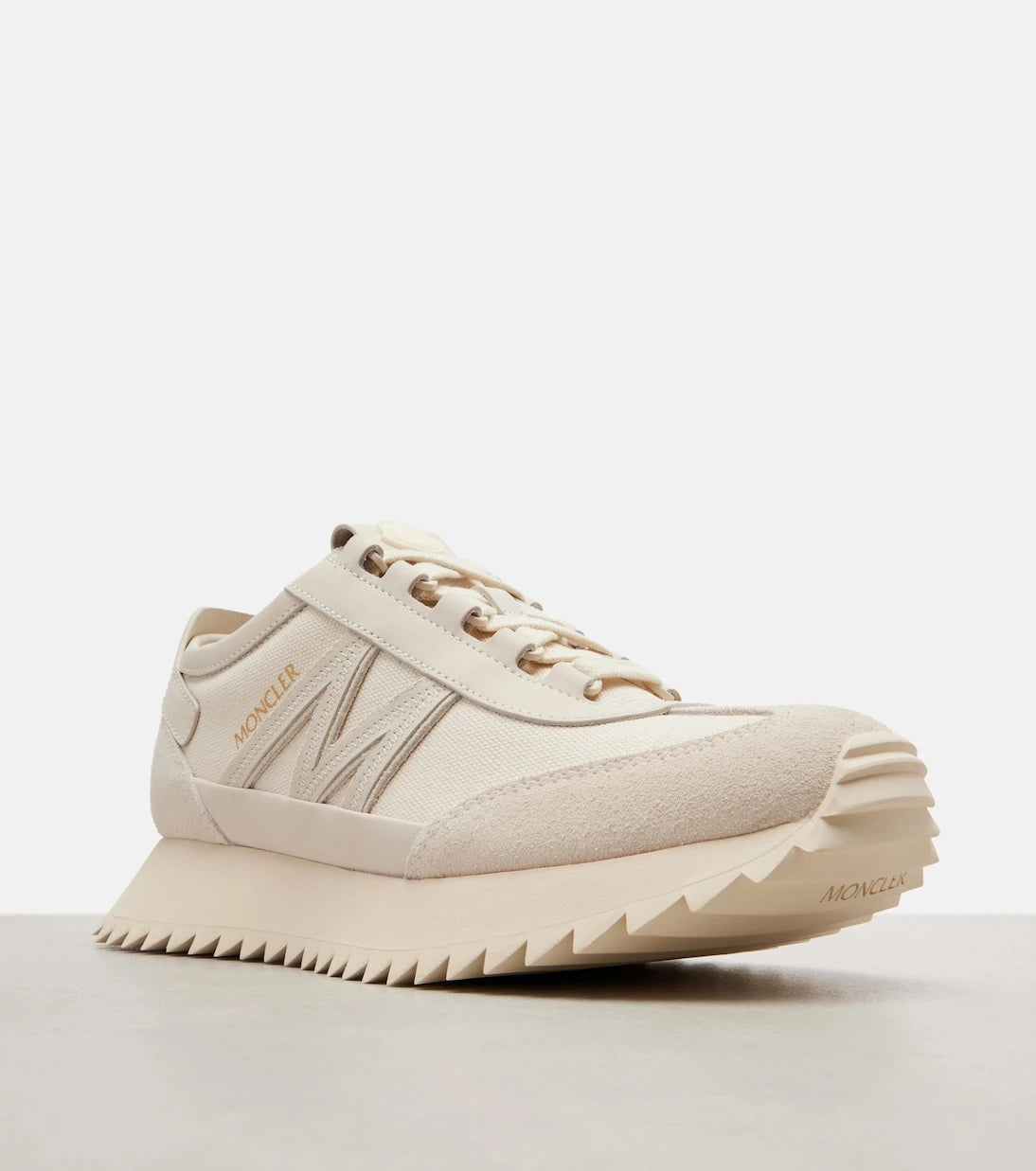 Moncler - Pacey2 suede-trimmed sneakers