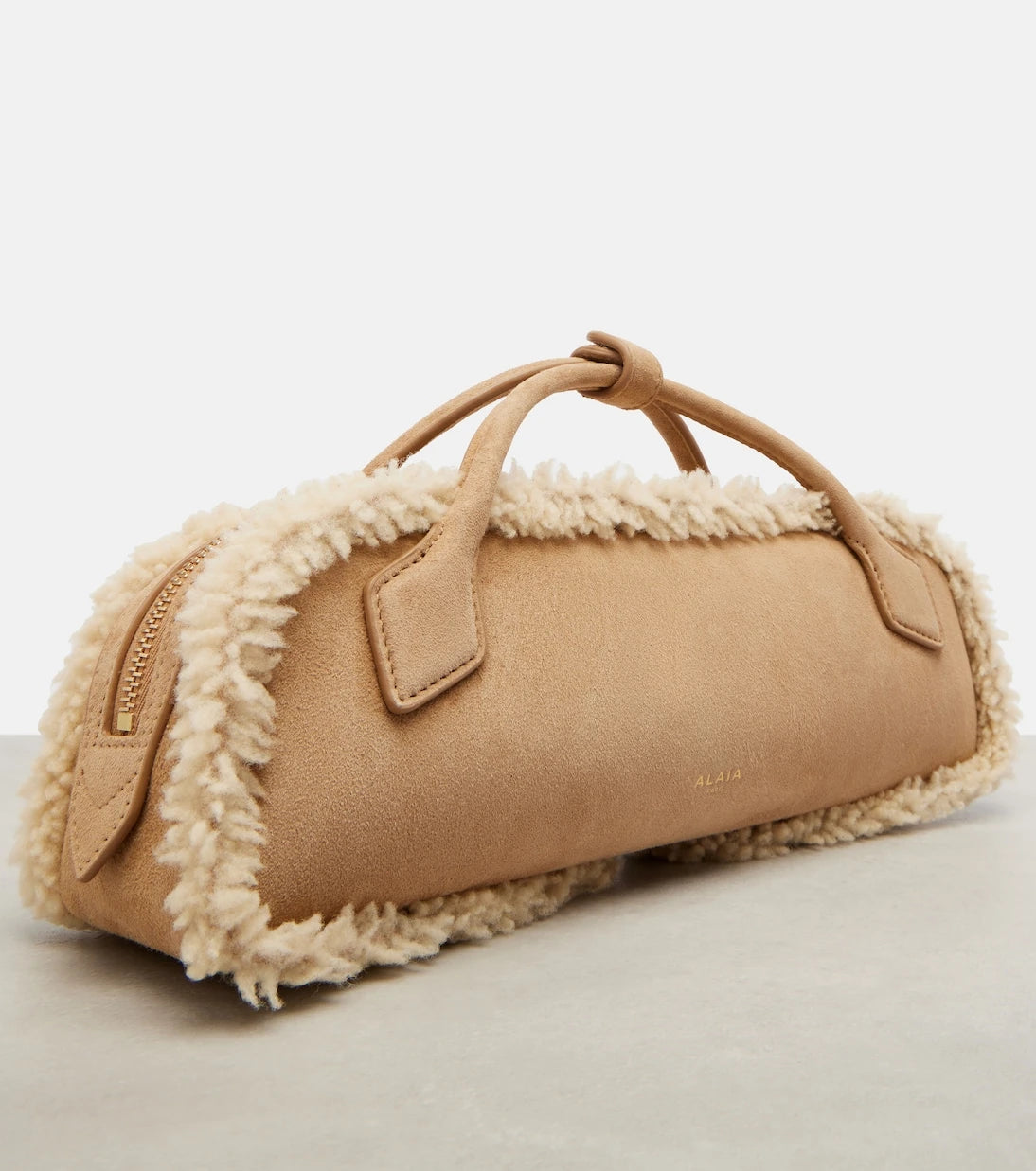 Alaïa - Le Teckel Small suede clutch