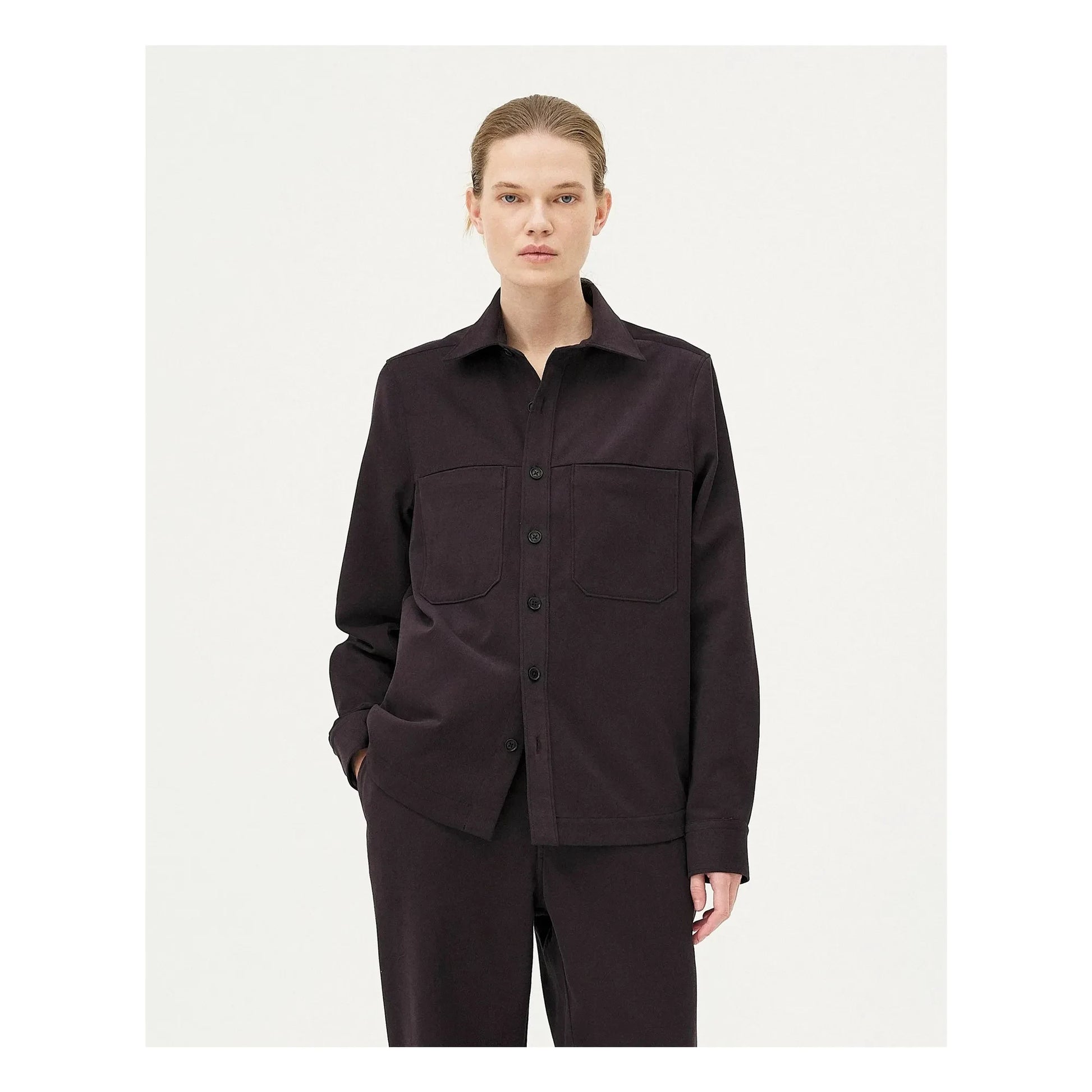 Noyoco - Ottawa Organic Cotton Overshirt | Dark grey