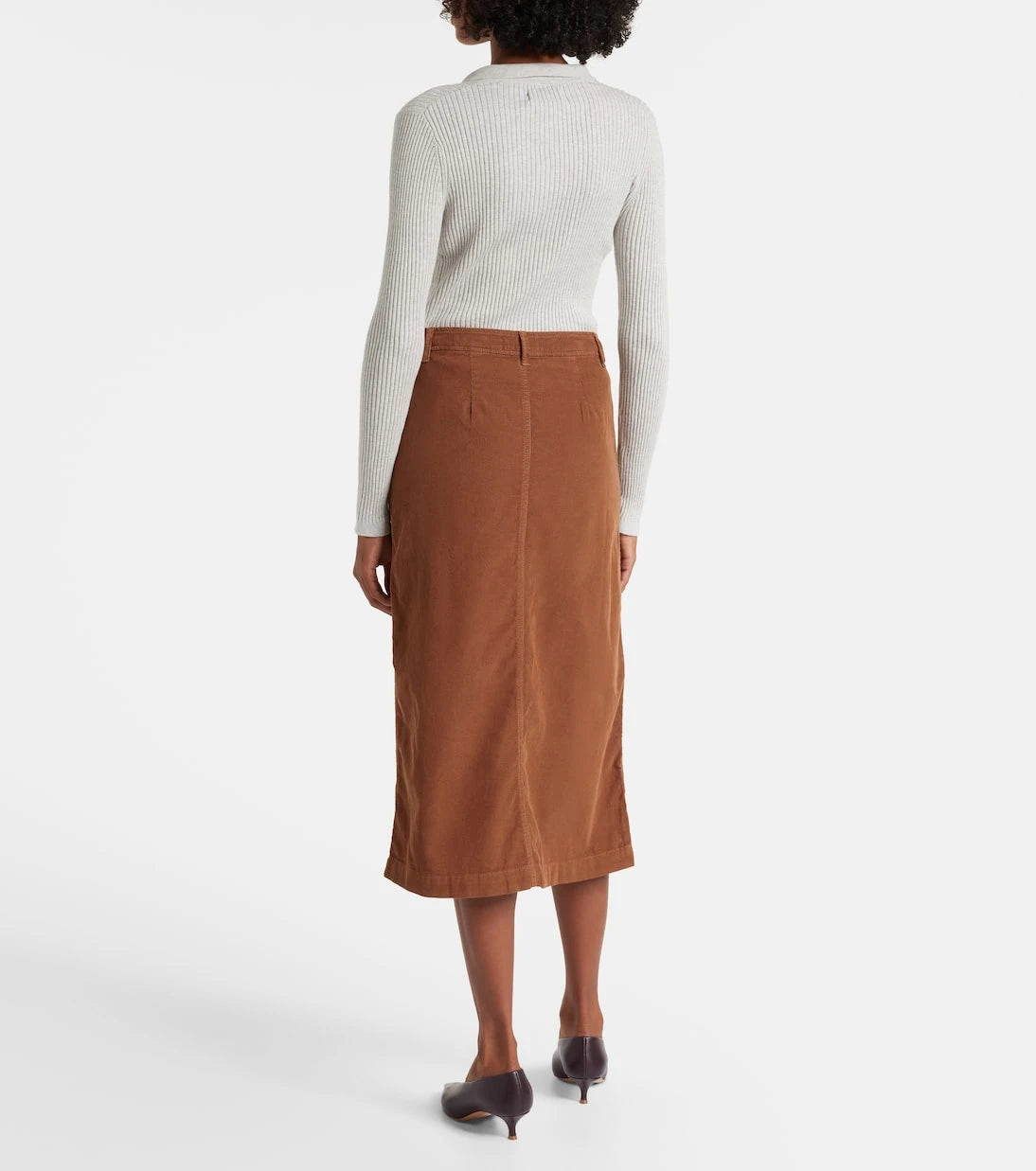 Velvet - Fia cotton midi skirt