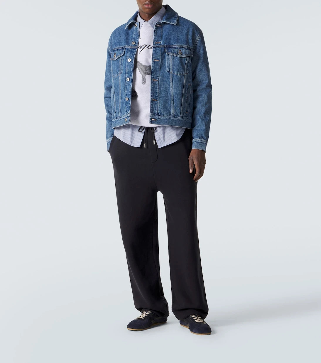 Jacquemus - J embroidered cotton fleece sweatshirt