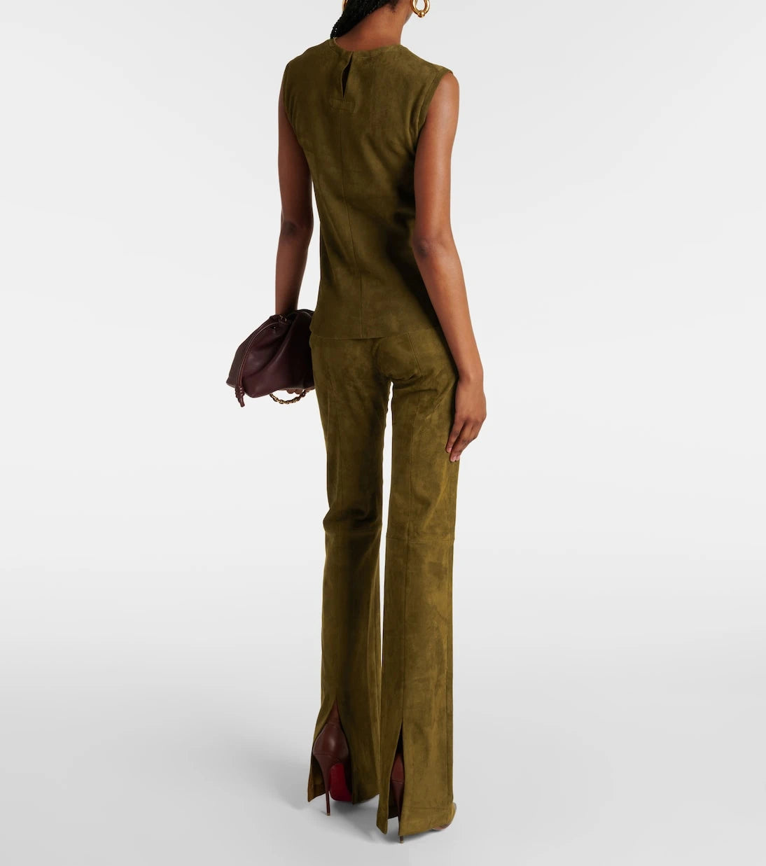 Stouls - Kam 24 suede flared pants