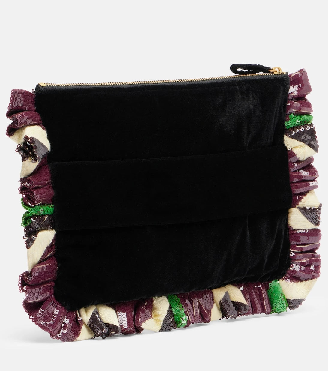 La DoubleJ - Sequined clutch