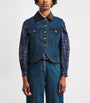 Sandro Paris Blue Denim Waistcoat