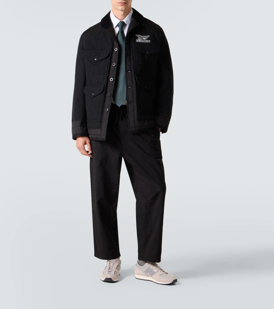 Junya Watanabe - x Filson işlemeli kapitone yün tarla ceketi