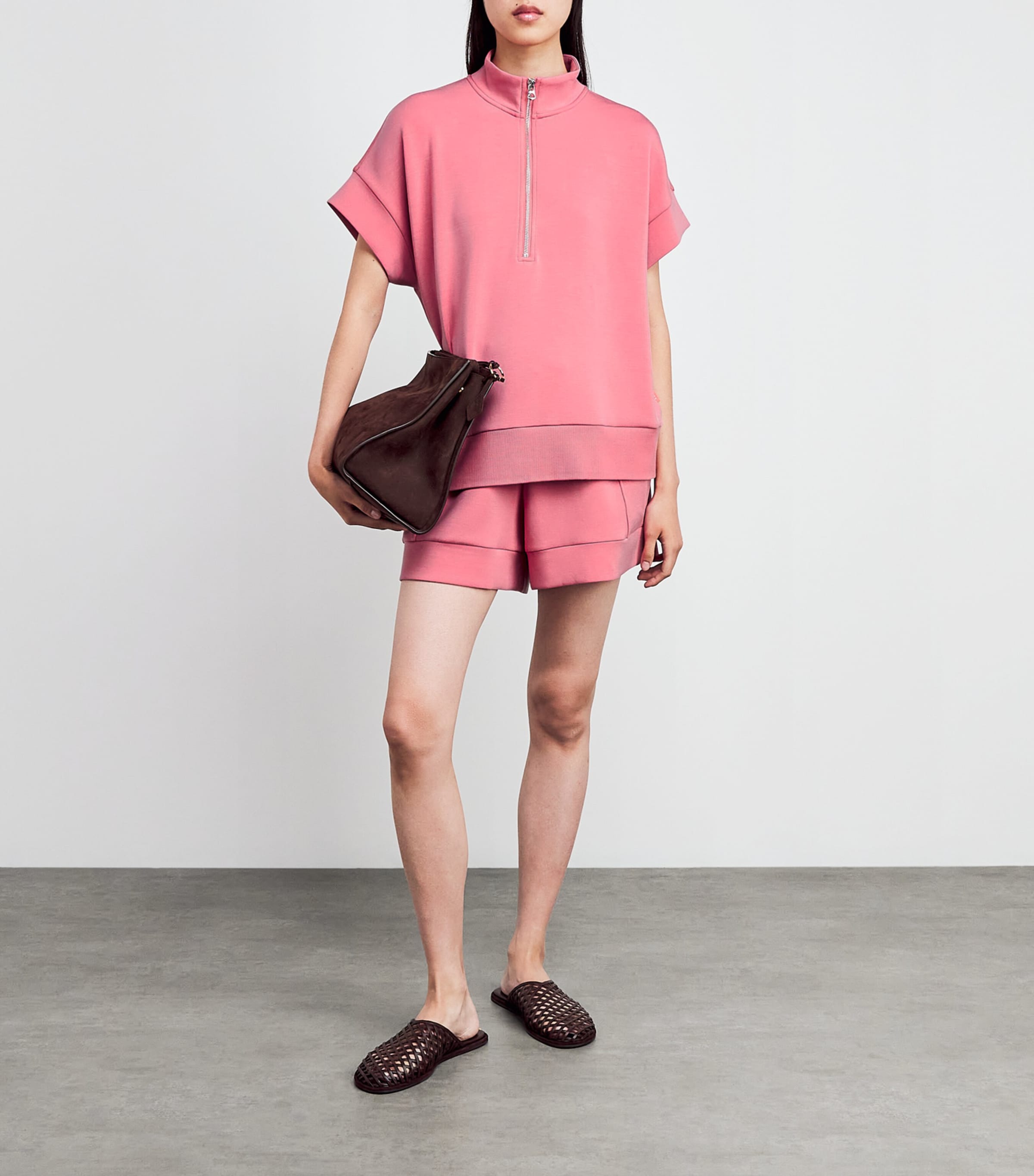 Pink Atrium High-Rise Shorts