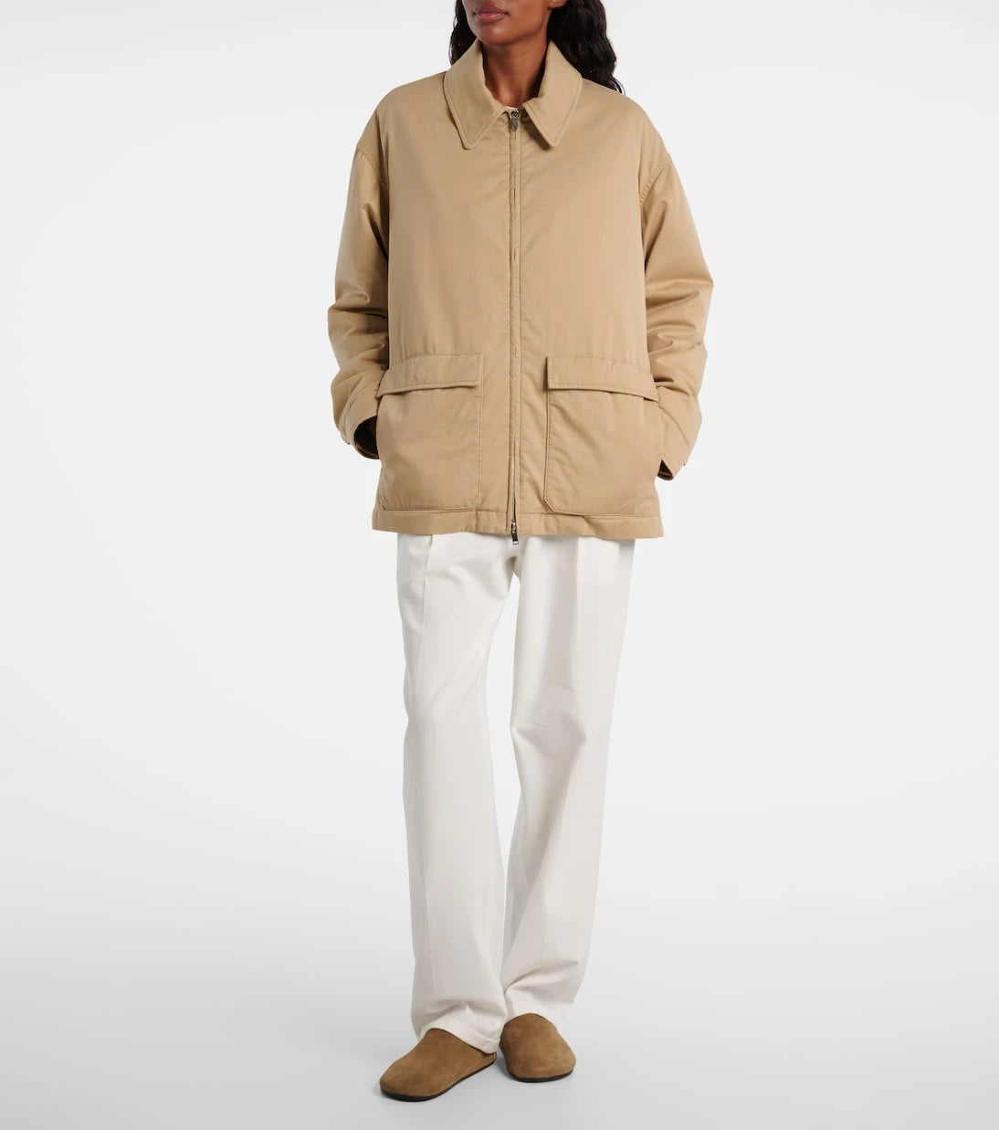 The Row - Aurelius cotton and cashmere jacket