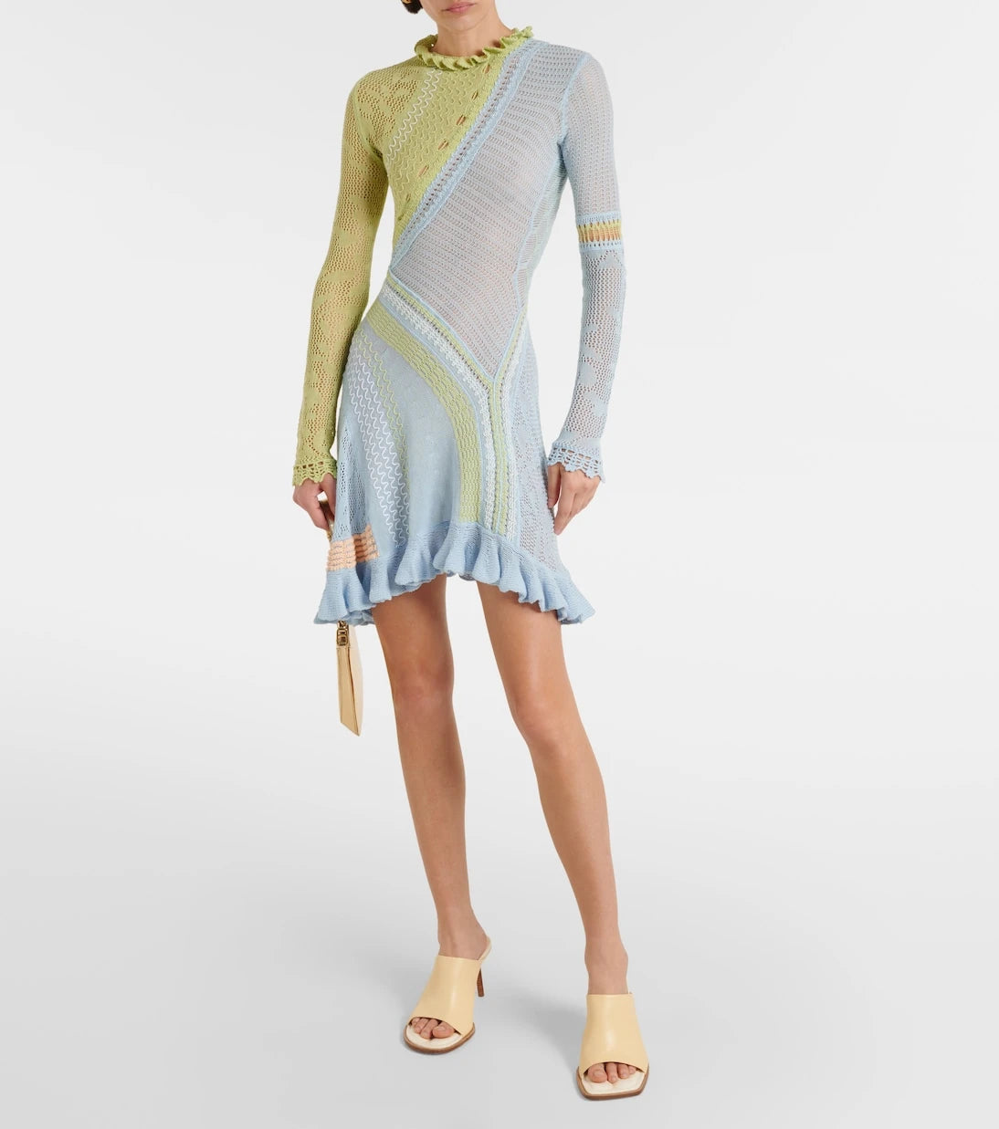 Roberta Einer - Ali open-knit cotton minidress