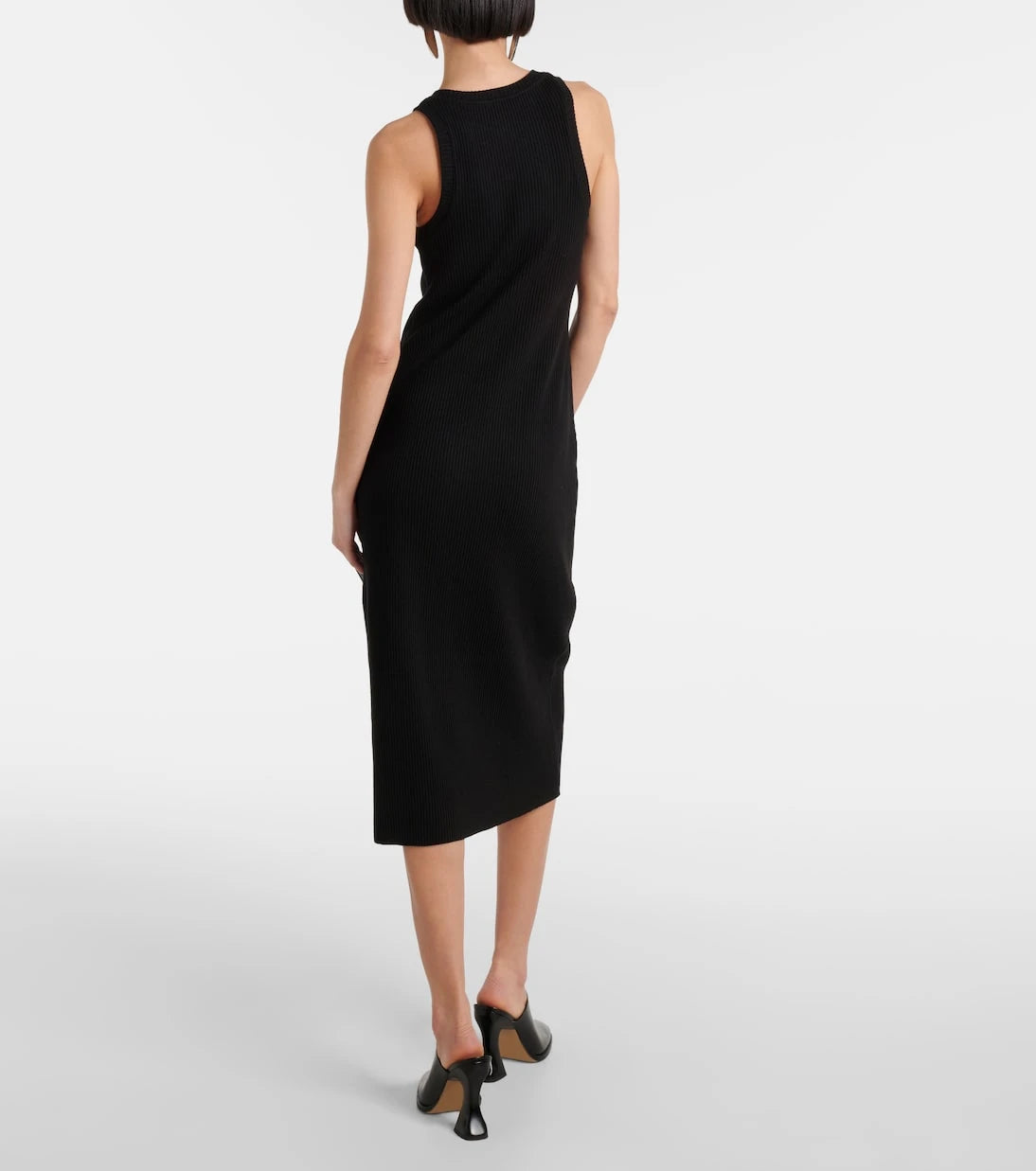 Vince - Ribbed-knit jersey midi dress